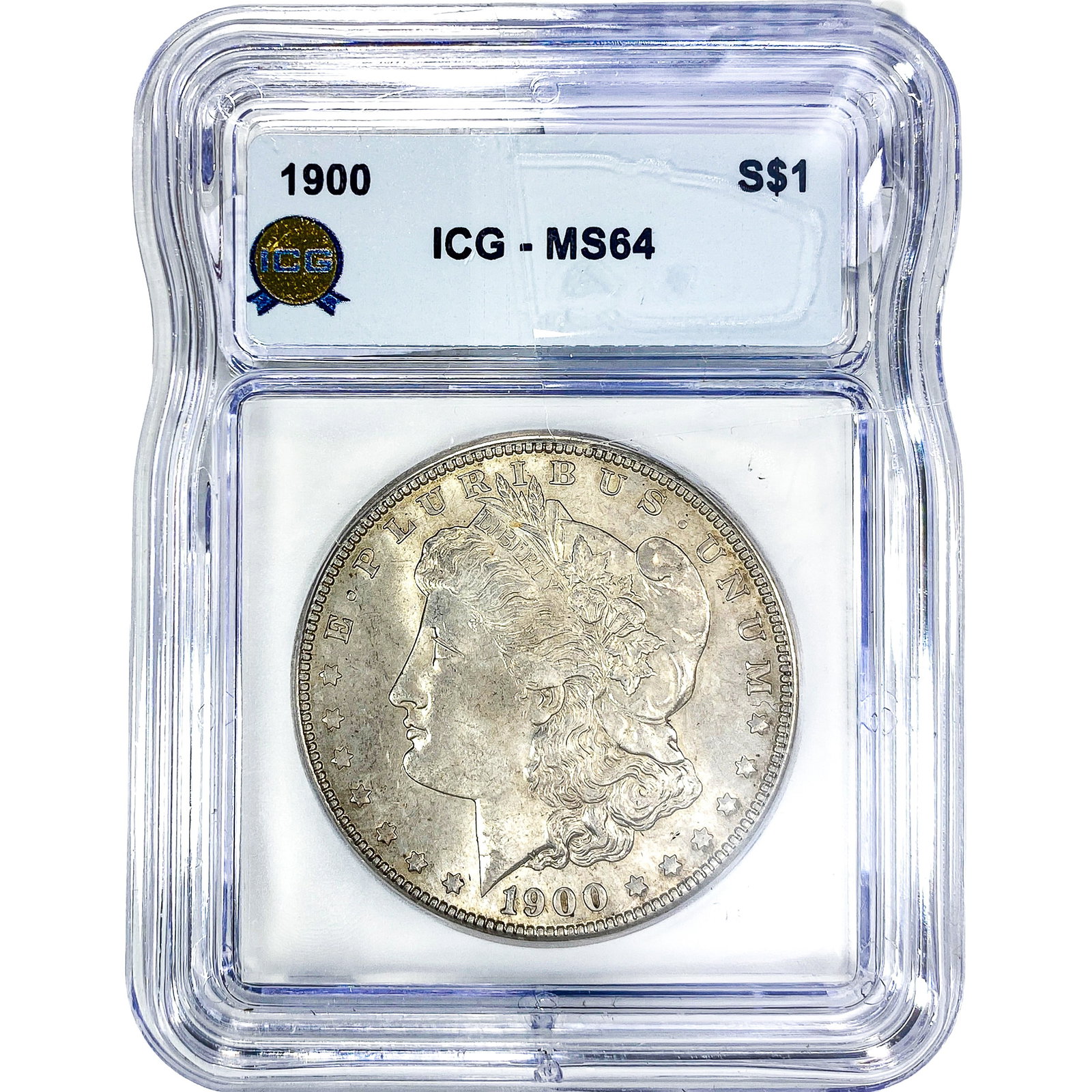 1900 Morgan Silver Dollar ICG MS64: 1900 Morgan Silver Dollar ICG MS64