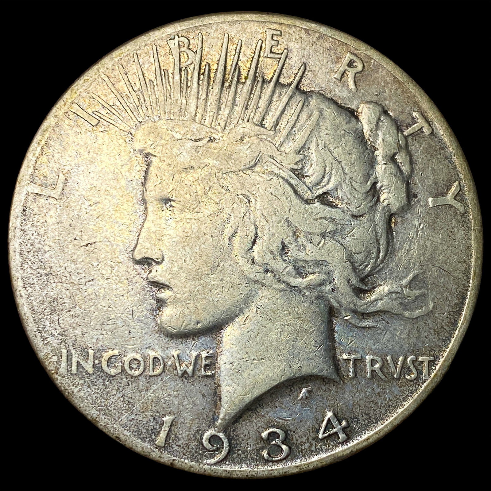 1934-S Silver Peace Dollar LIGHTLY CIRCULATED: 1934-S Silver Peace Dollar LIGHTLY CIRCULATED