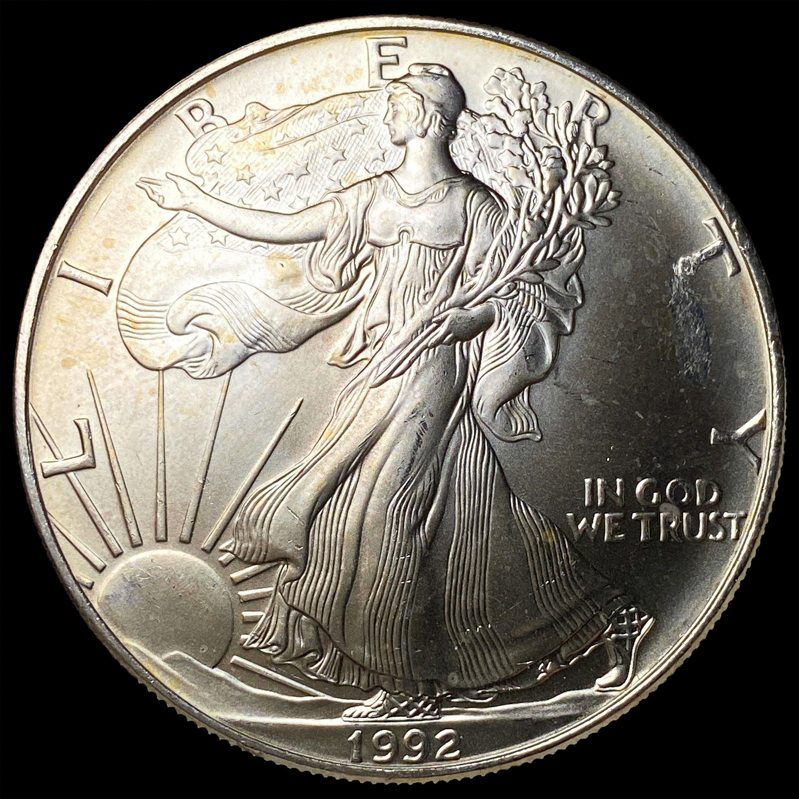 1992 Silver American Eagle $1 UNCIRCULATED: 1992 Silver American Eagle $1 UNCIRCULATED