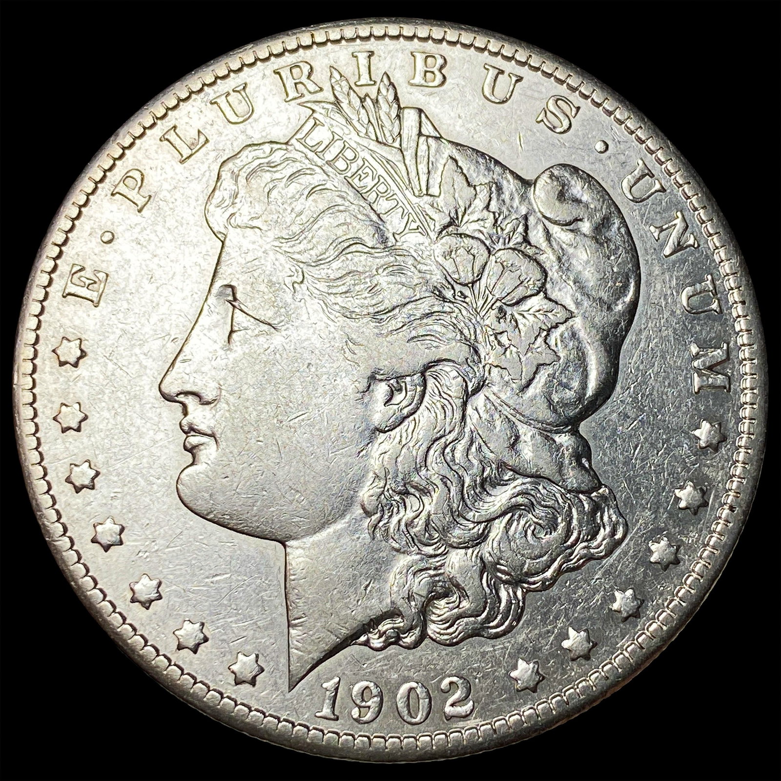 1902-S Silver Morgan Dollar NEARLY UNCIRCULATED: 1902-S Silver Morgan Dollar NEARLY UNCIRCULATED