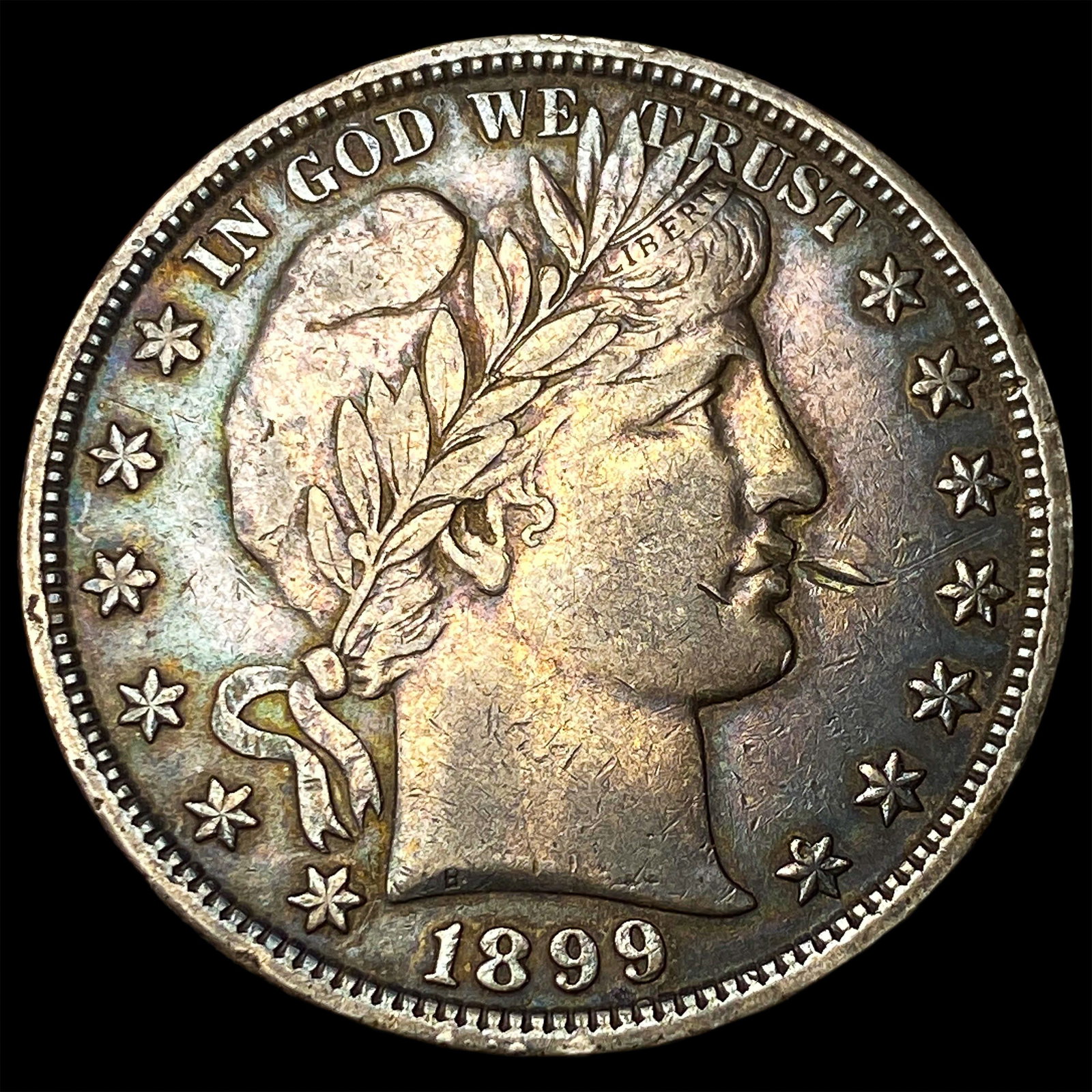 1899 Silver Barber Half Dollar NEARLY UNCIRCULATED: 1899 Silver Barber Half Dollar NEARLY UNCIRCULATED