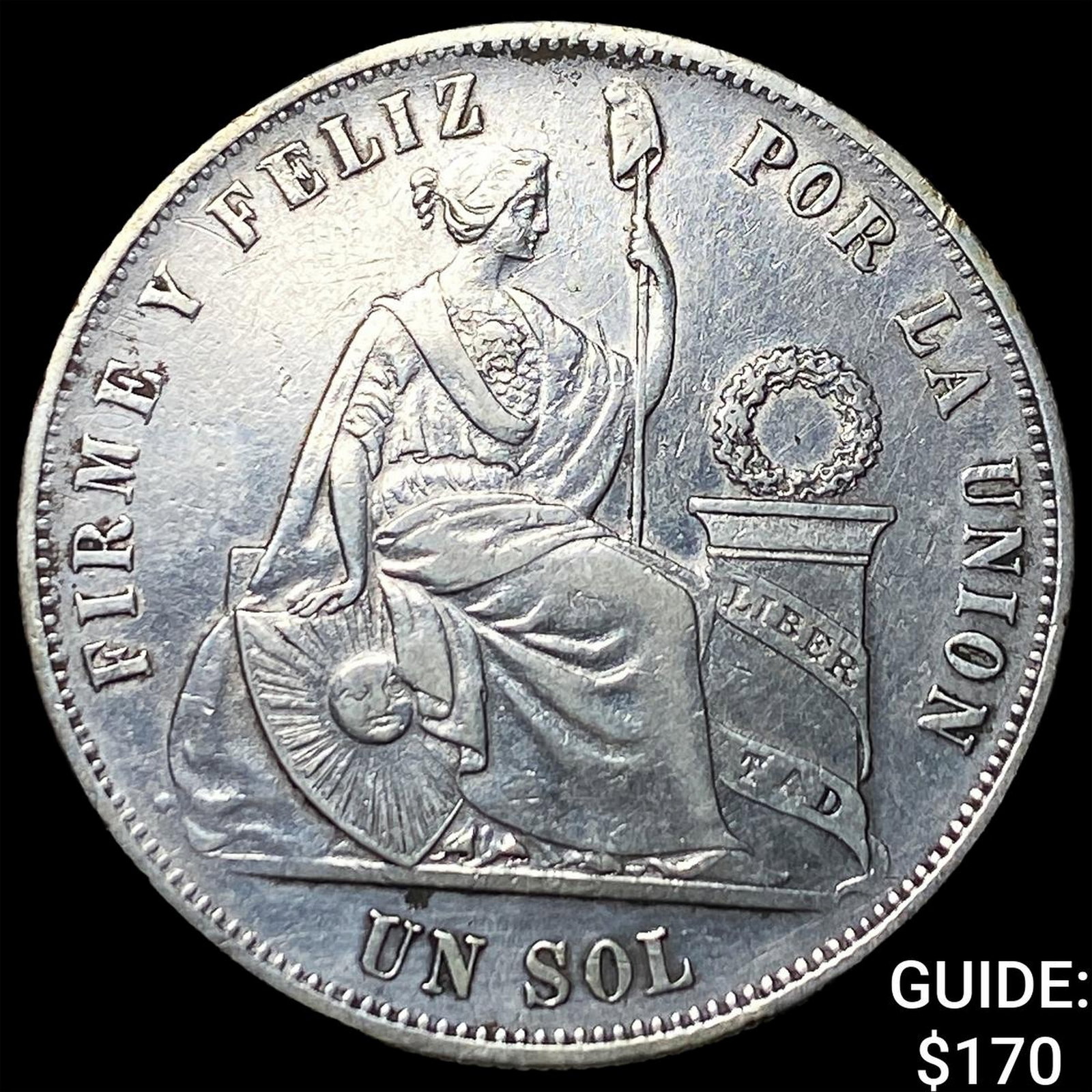1874 Preu SIlver 1 Sol: 1874 Preu SIlver 1 Sol