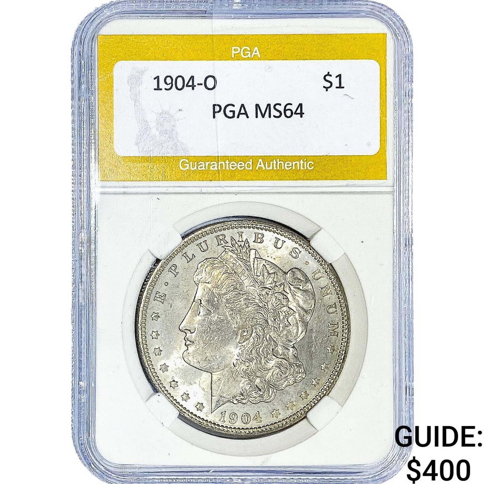 1904-O Morgan Silver Dollar PGA MS64: 1904-O Morgan Silver Dollar PGA MS64