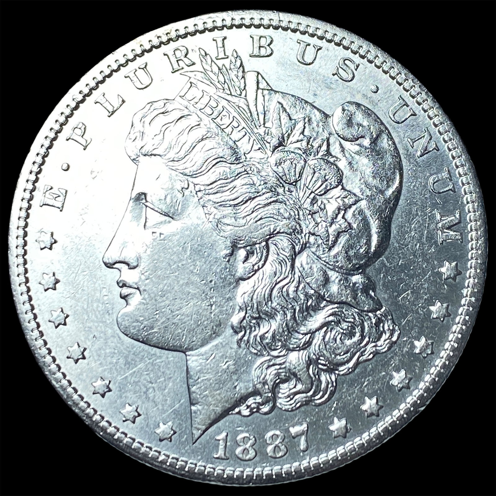 1887-S Silver Morgan Dollar CLOSELY UNCIRCULATED: 1887-S Silver Morgan Dollar CLOSELY UNCIRCULATED