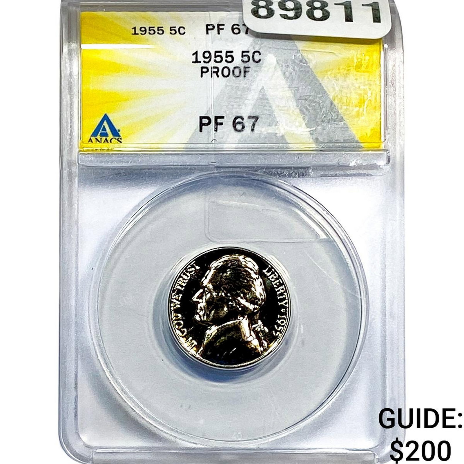 1955 Jefferson Nickel ANACS PF67 PROOF (1 of 2)
