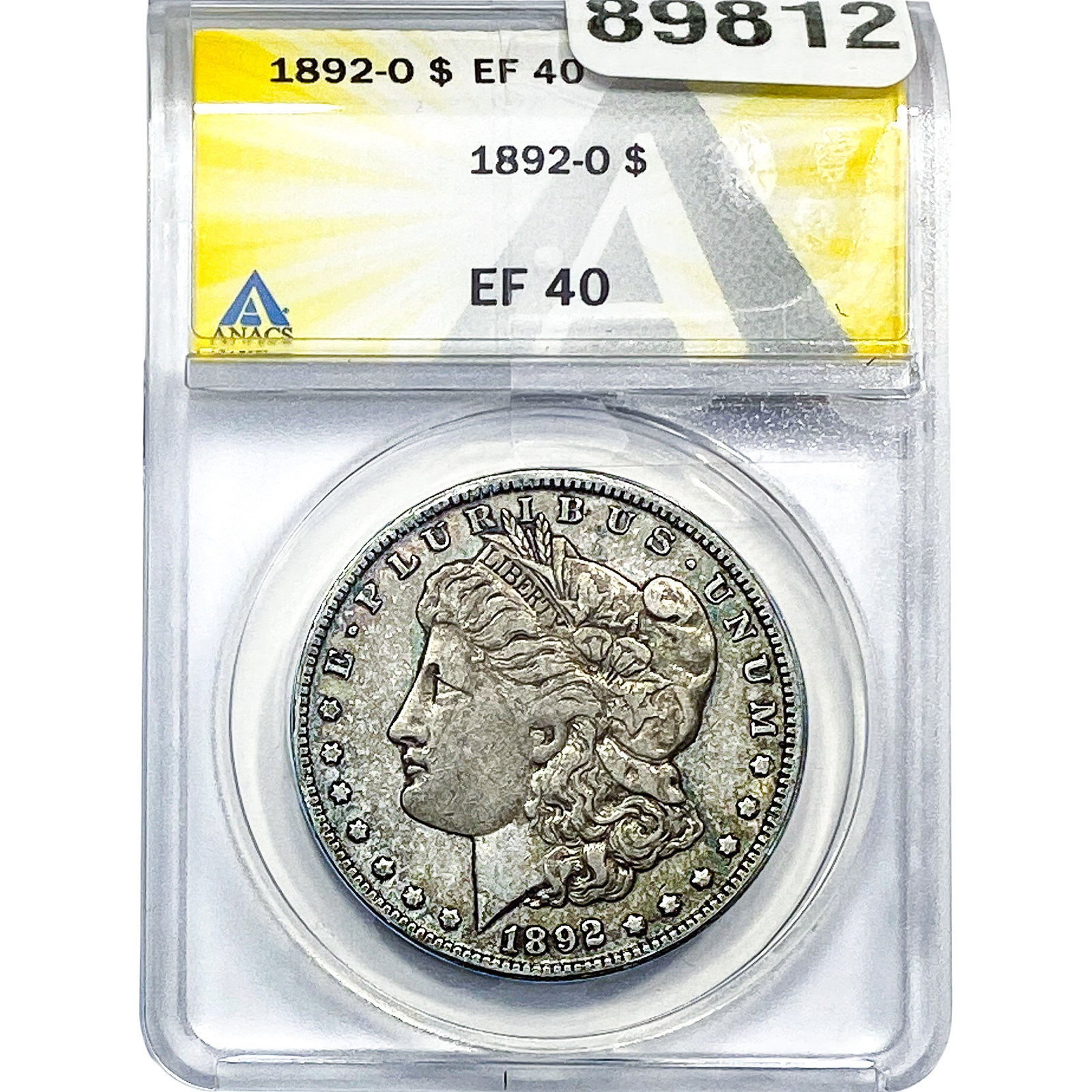 1892-O Morgan Silver Dollar ANACS EF40: 1892-O Morgan Silver Dollar ANACS EF40