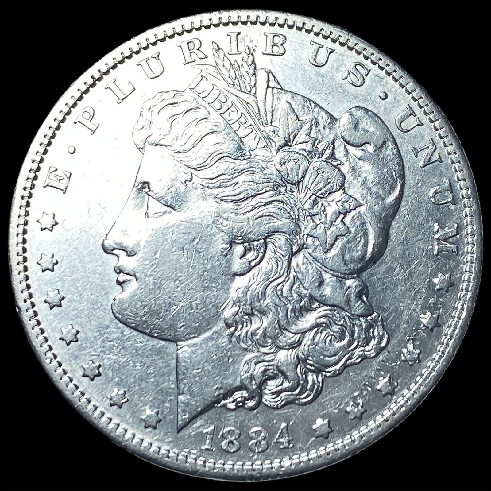 1884-S Morgan Silver Dollar CLOSELY UNCIRCULATED: 1884-S Morgan Silver Dollar CLOSELY UNCIRCULATED