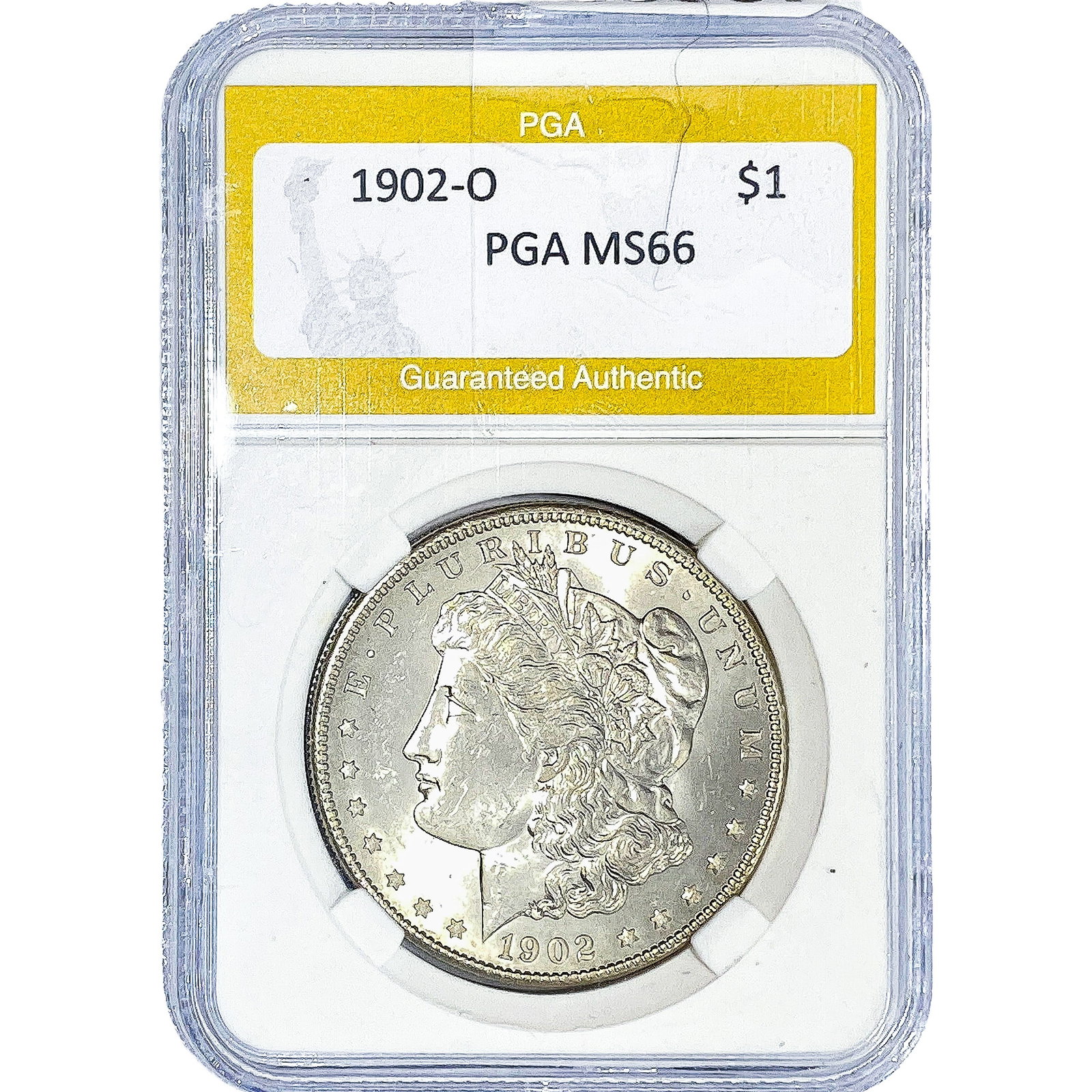 1902-O Morgan Silver Dollar PGA MS66: 1902-O Morgan Silver Dollar PGA MS66