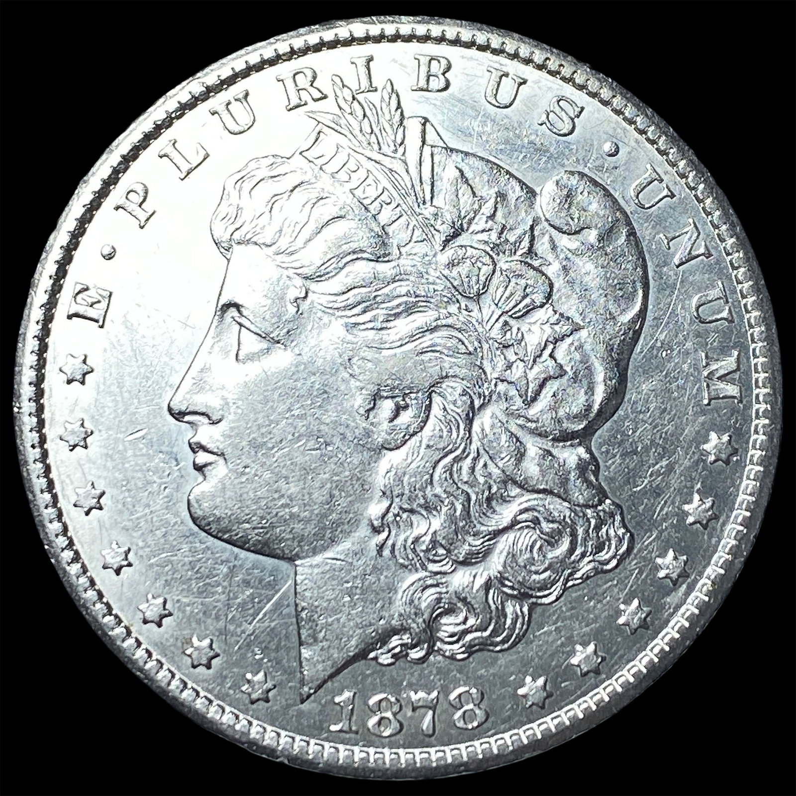 1878-CC Silver Morgan Dollar CLOSELY UNCIRCULATED: 1878-CC Silver Morgan Dollar CLOSELY UNCIRCULATED