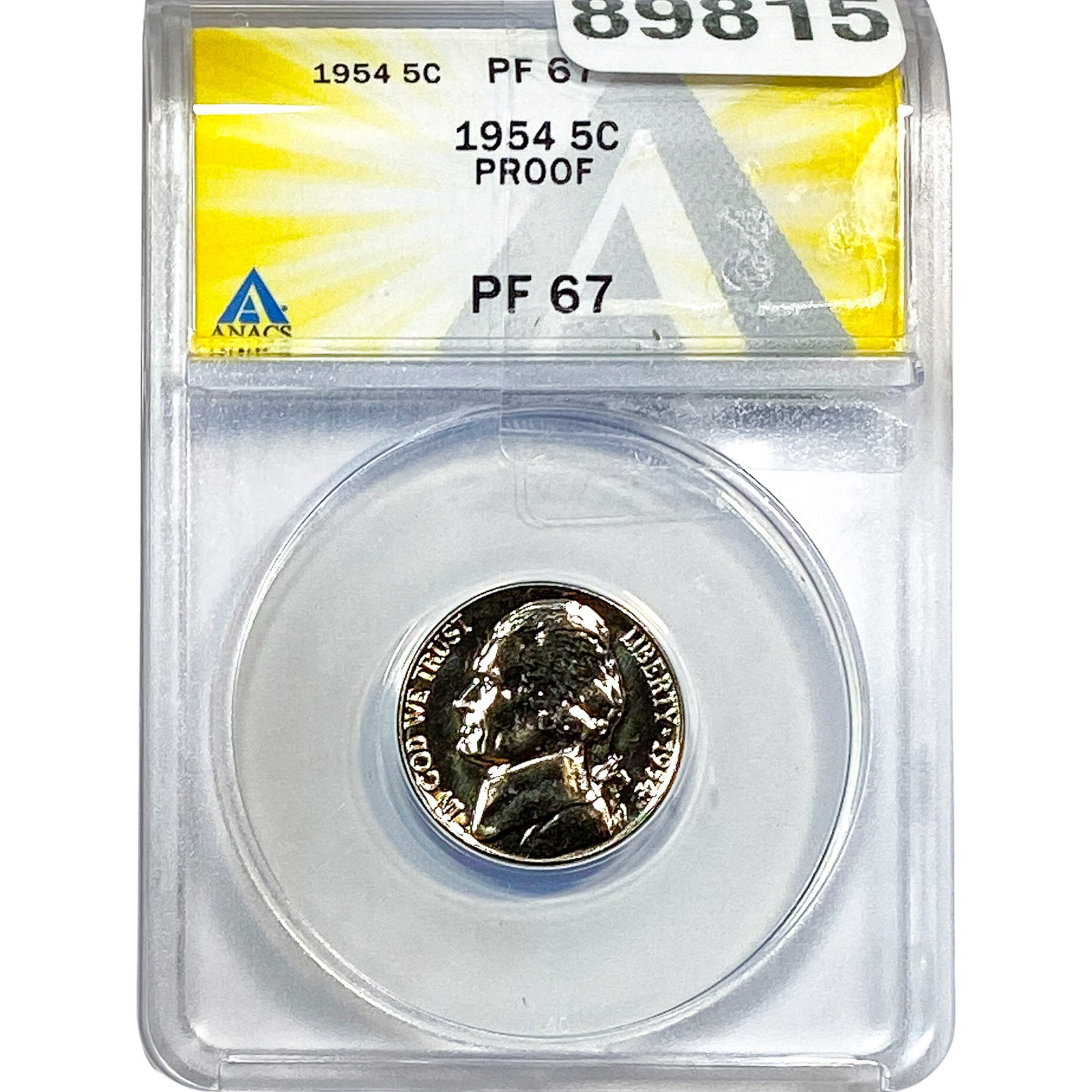 1954 Jefferson Nickel ANACS PF67 PROOF (1 of 2)