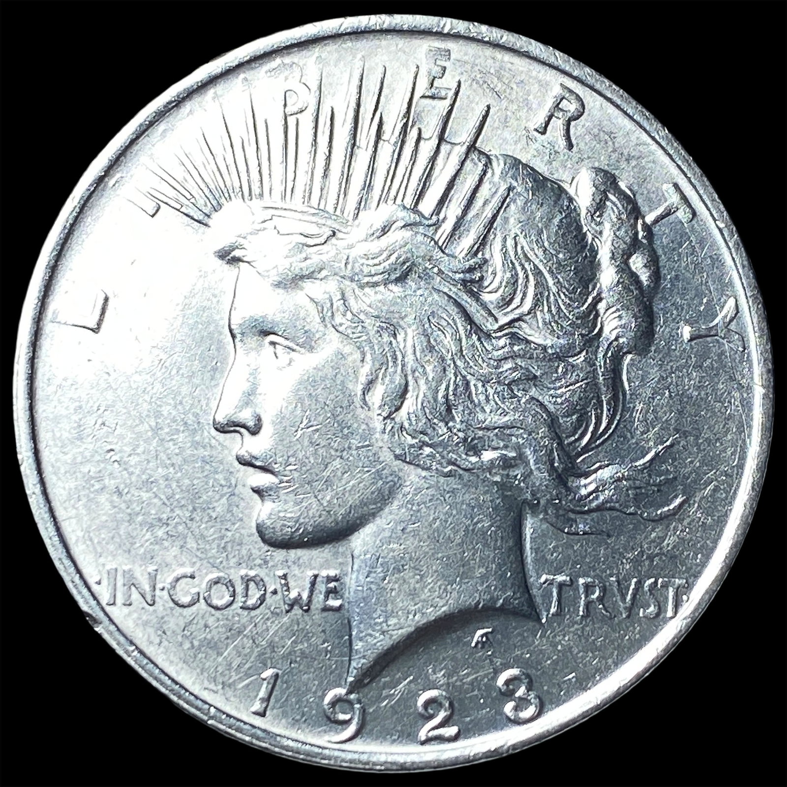 1923-D Silver Peace Dollar CLOSELY UNCIRCULATED: 1923-D Silver Peace Dollar CLOSELY UNCIRCULATED