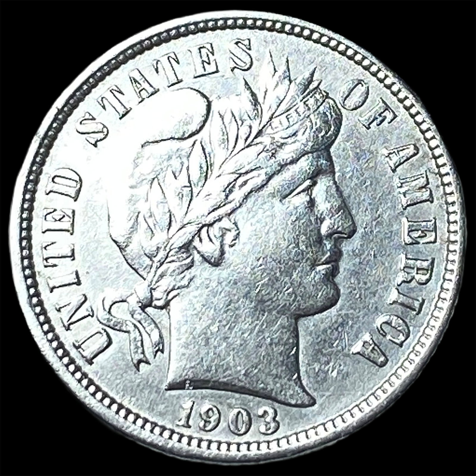 1903-O Silver Barber Dime CLOSELY UNCIRCULATED: 1903-O Silver Barber Dime CLOSELY UNCIRCULATED