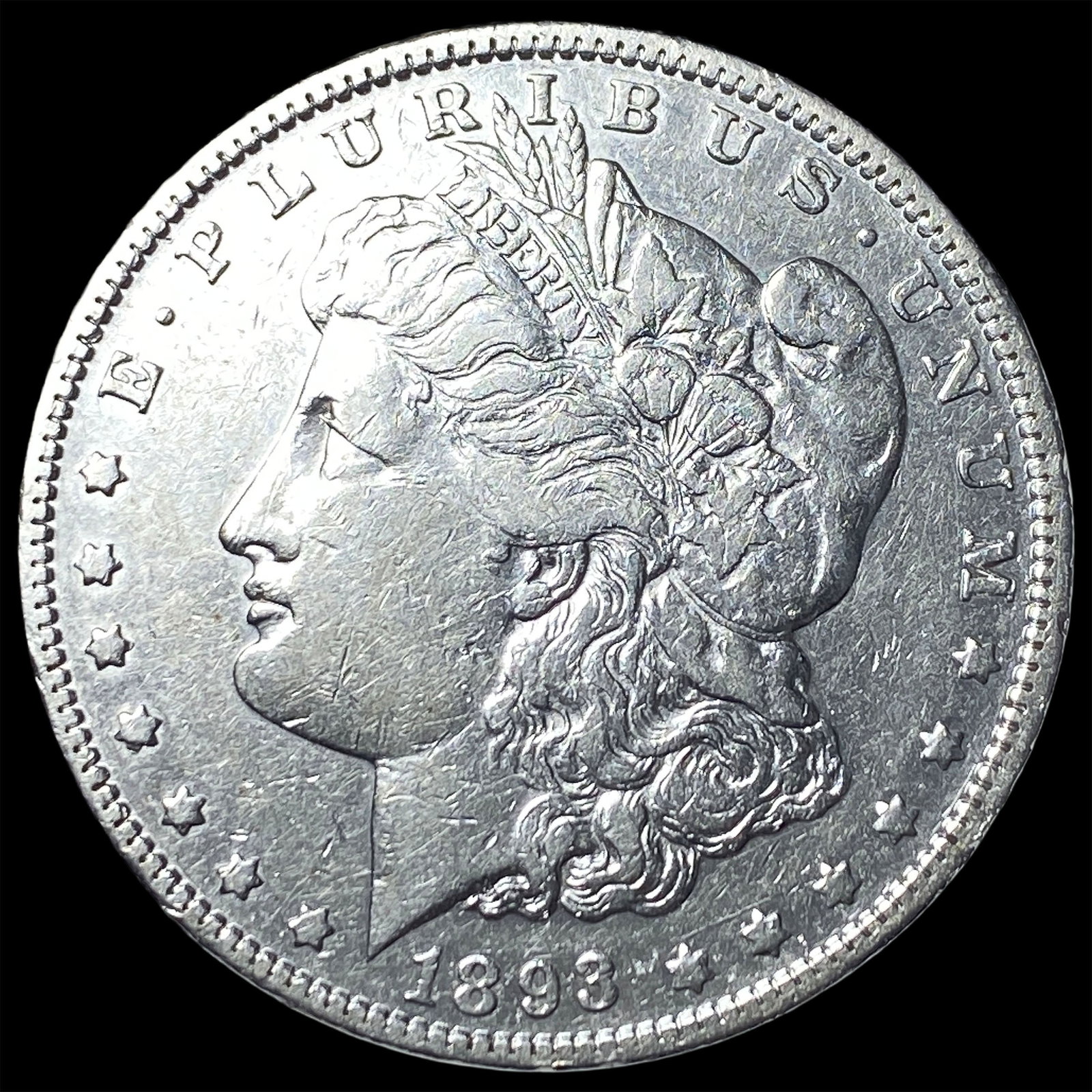 1893 Silver Morgan Dollar NEARLY UNCIRCULATED (1 of 2)