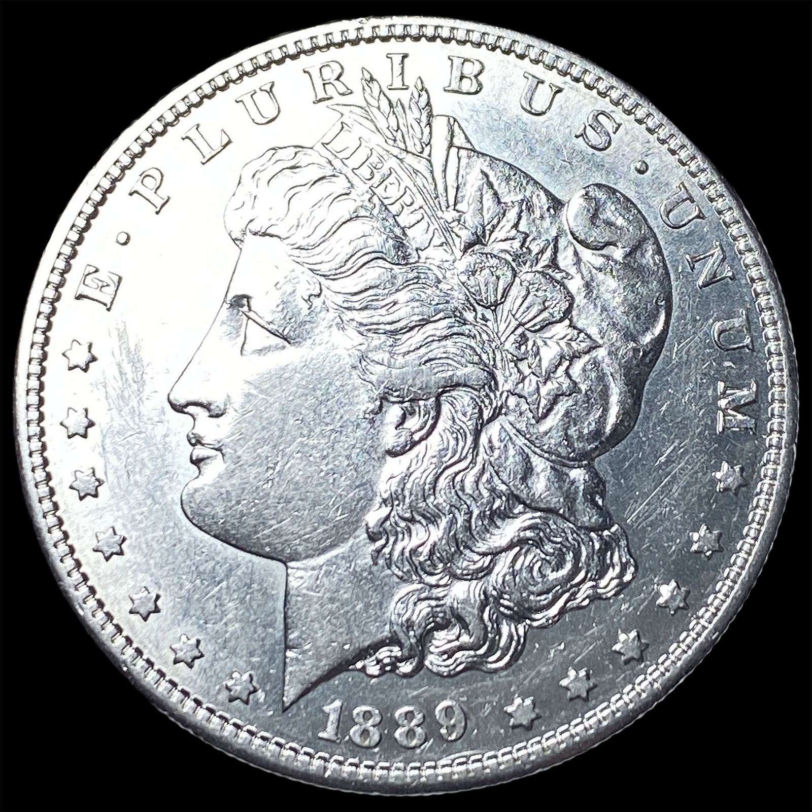 1889-S Silver Morgan Dollar CLOSELY UNCIRCULATED: 1889-S Silver Morgan Dollar CLOSELY UNCIRCULATED