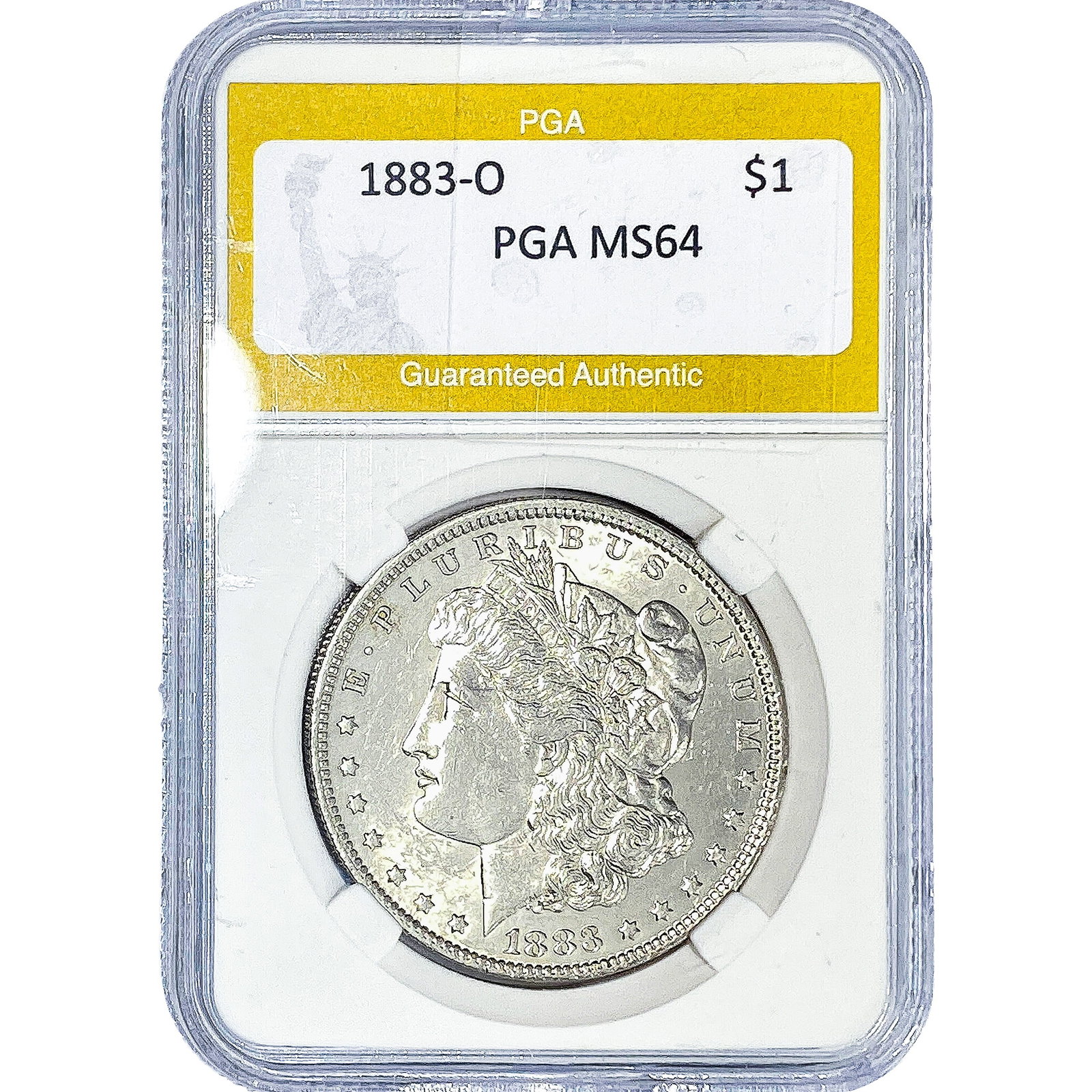1883-O Morgan Silver Dollar PGA MS64: 1883-O Morgan Silver Dollar PGA MS64