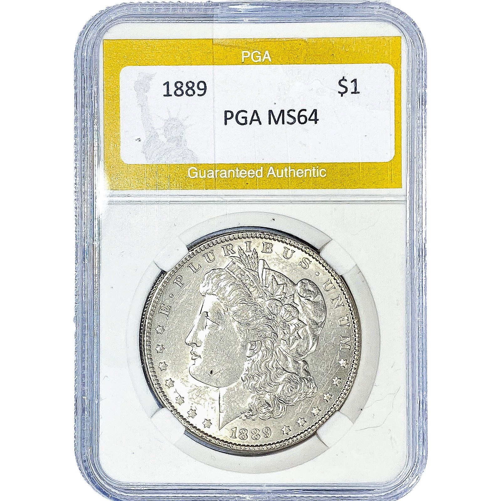 1889 Morgan Silver Dollar PGA MS64: 1889 Morgan Silver Dollar PGA MS64