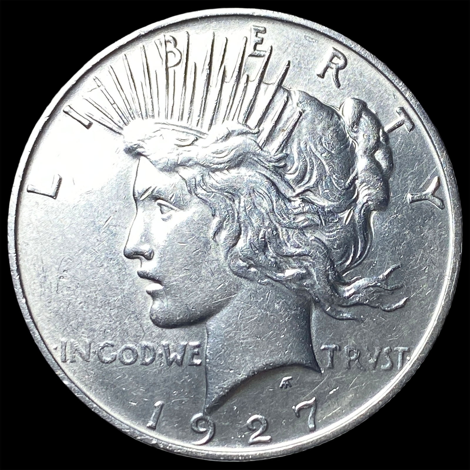 1927-D Silver Peace Dollar CLOSELY UNCIRCULATED: 1927-D Silver Peace Dollar CLOSELY UNCIRCULATED