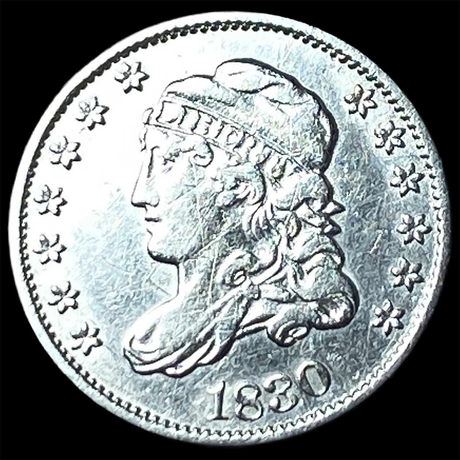 1830 Capped Bust Half Dime HIGH GRADE: 1830 Capped Bust Half Dime HIGH GRADE