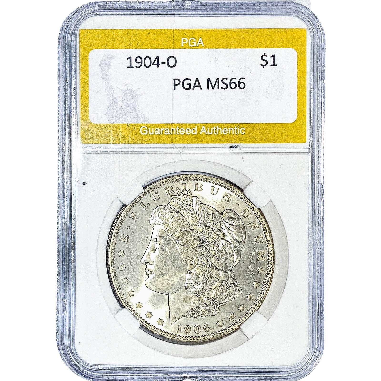 1904-O Morgan Silver Dollar PGA MS66: 1904-O Morgan Silver Dollar PGA MS66