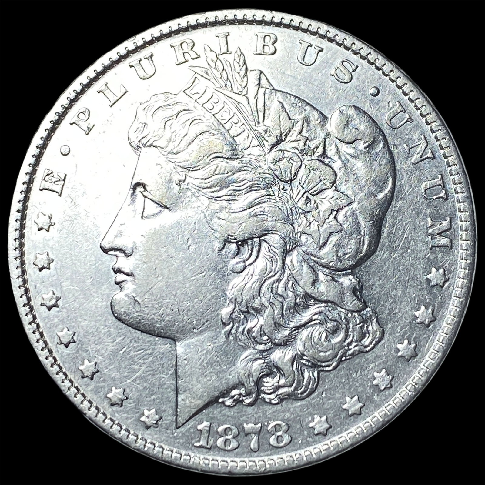 1878 Silver Morgan Dollar CLOSELY UNCIRCULATED: 1878 Silver Morgan Dollar CLOSELY UNCIRCULATED