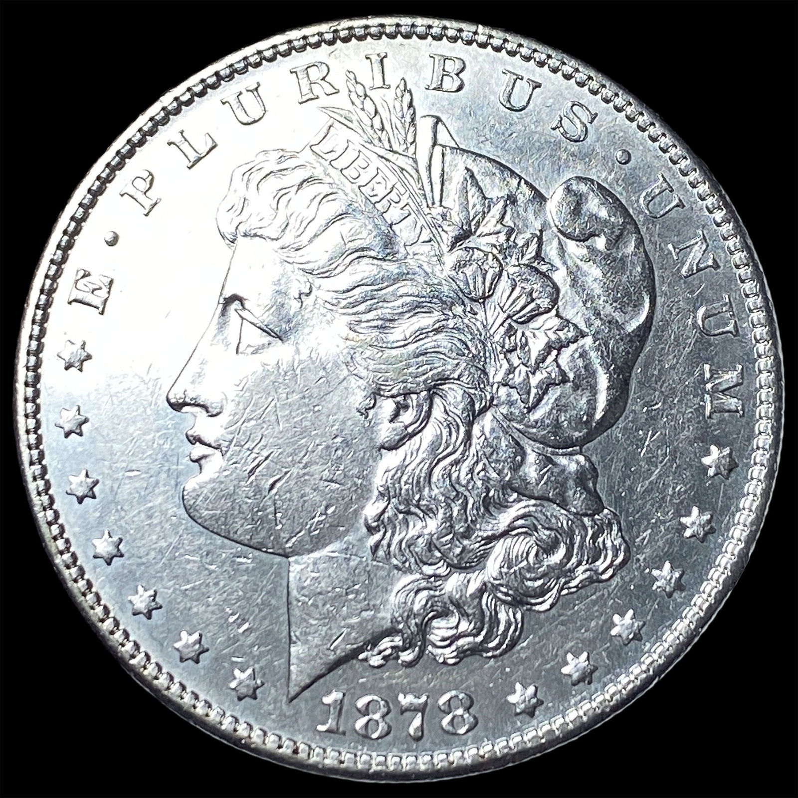 1878-S Silver Morgan Dollar CLOSELY UNCIRCULATED: 1878-S Silver Morgan Dollar CLOSELY UNCIRCULATED