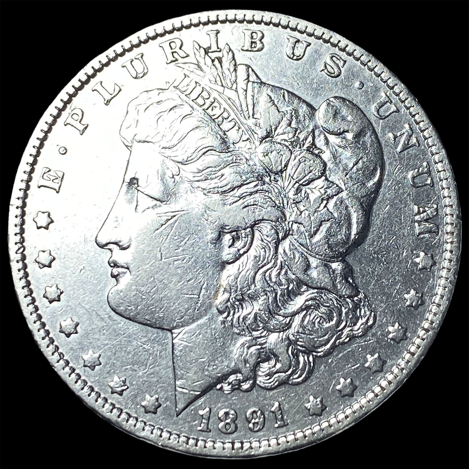 1891-O Silver Morgan Dollar NEARLY UNCIRCULATED: 1891-O Silver Morgan Dollar NEARLY UNCIRCULATED