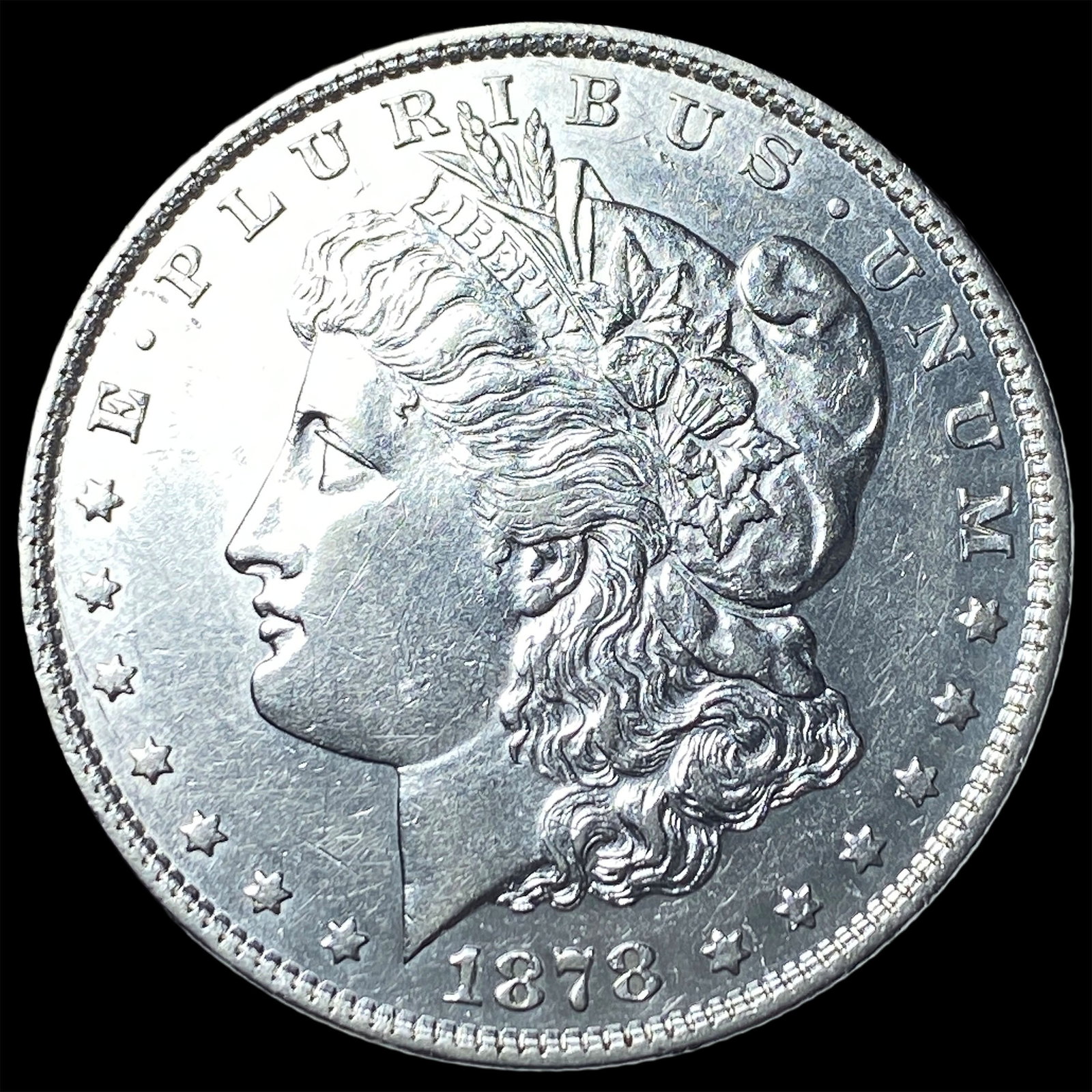 1878 Rev 79 Silver Morgan Dollar CLOSELY UNCIRCULATED: 1878 Rev 79 Silver Morgan Dollar CLOSELY UNCIRCULATED