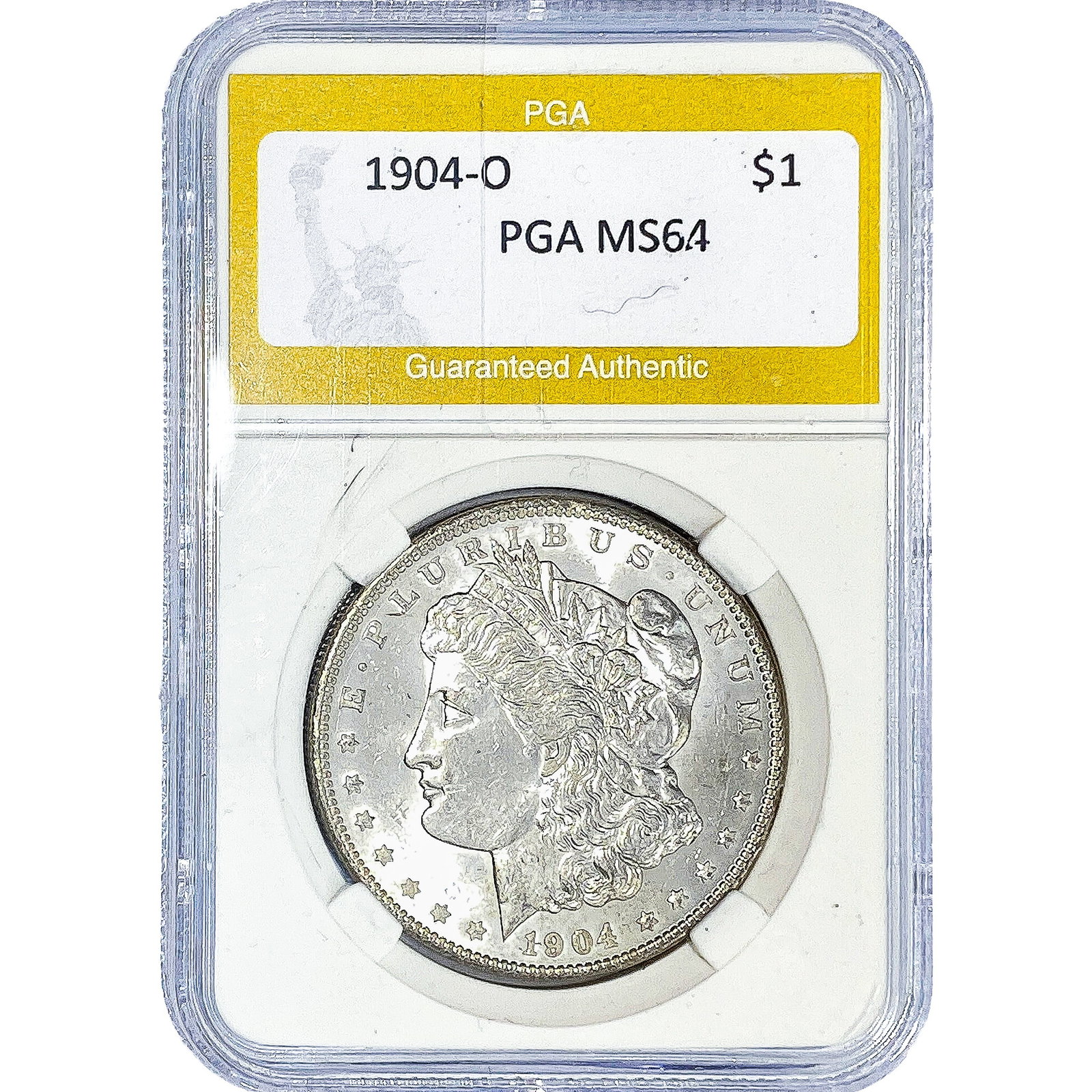 1904-O Morgan Silver Dollar PGA MS64: 1904-O Morgan Silver Dollar PGA MS64