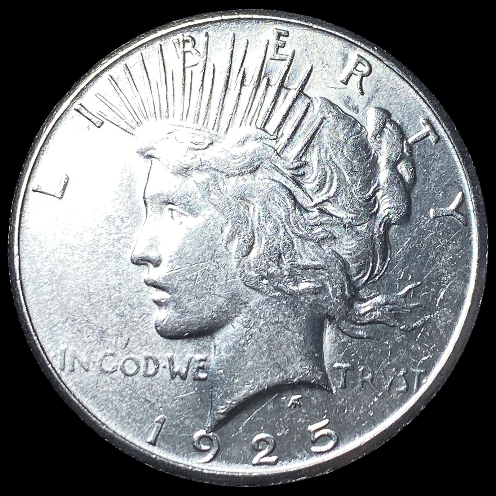 1925-S Silver Peace Dollar CLOSELY UNCIRCULATED: 1925-S Silver Peace Dollar CLOSELY UNCIRCULATED