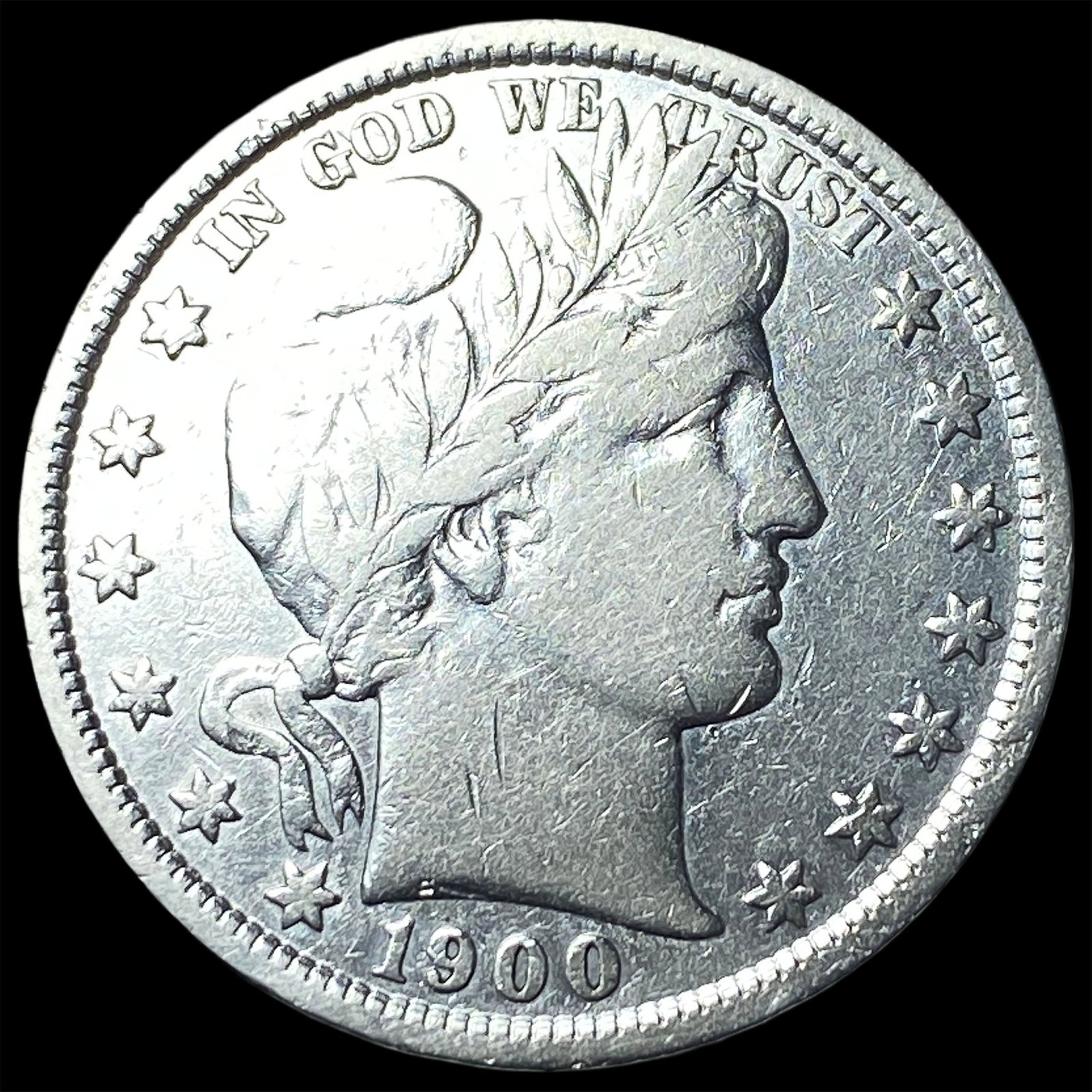 1900 Barber Half Dollar LIGHTLY CIRCULATED: 1900 Barber Half Dollar LIGHTLY CIRCULATED