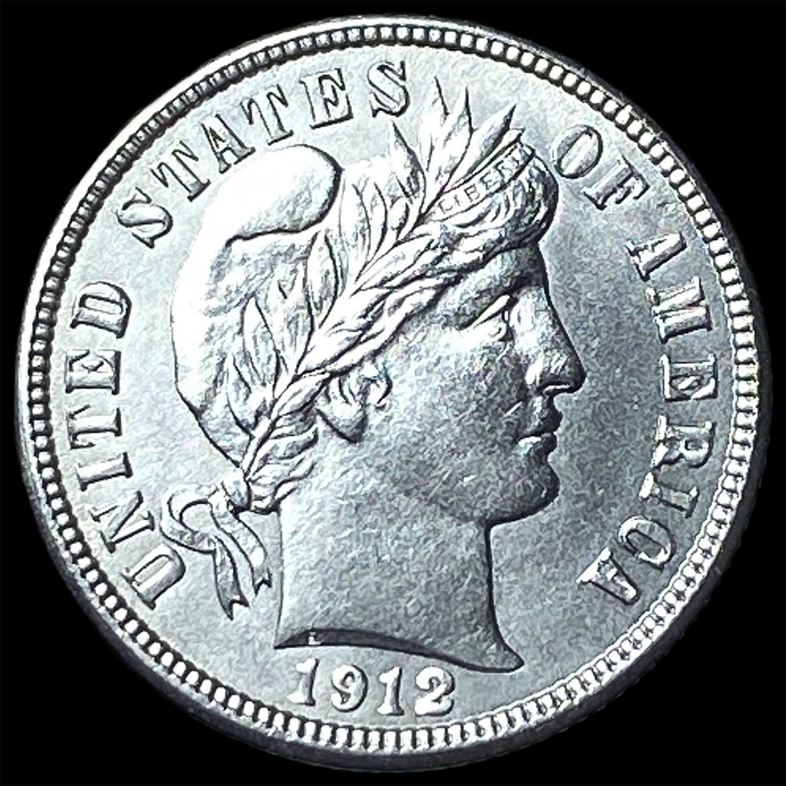 1912 Silver Barber Dime UNCIRCULATED: 1912 Silver Barber Dime UNCIRCULATED
