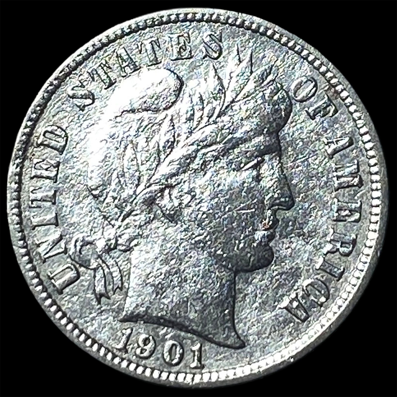 1901-S Silver Barber Dime HIGH GRADE: 1901-S Silver Barber Dime HIGH GRADE