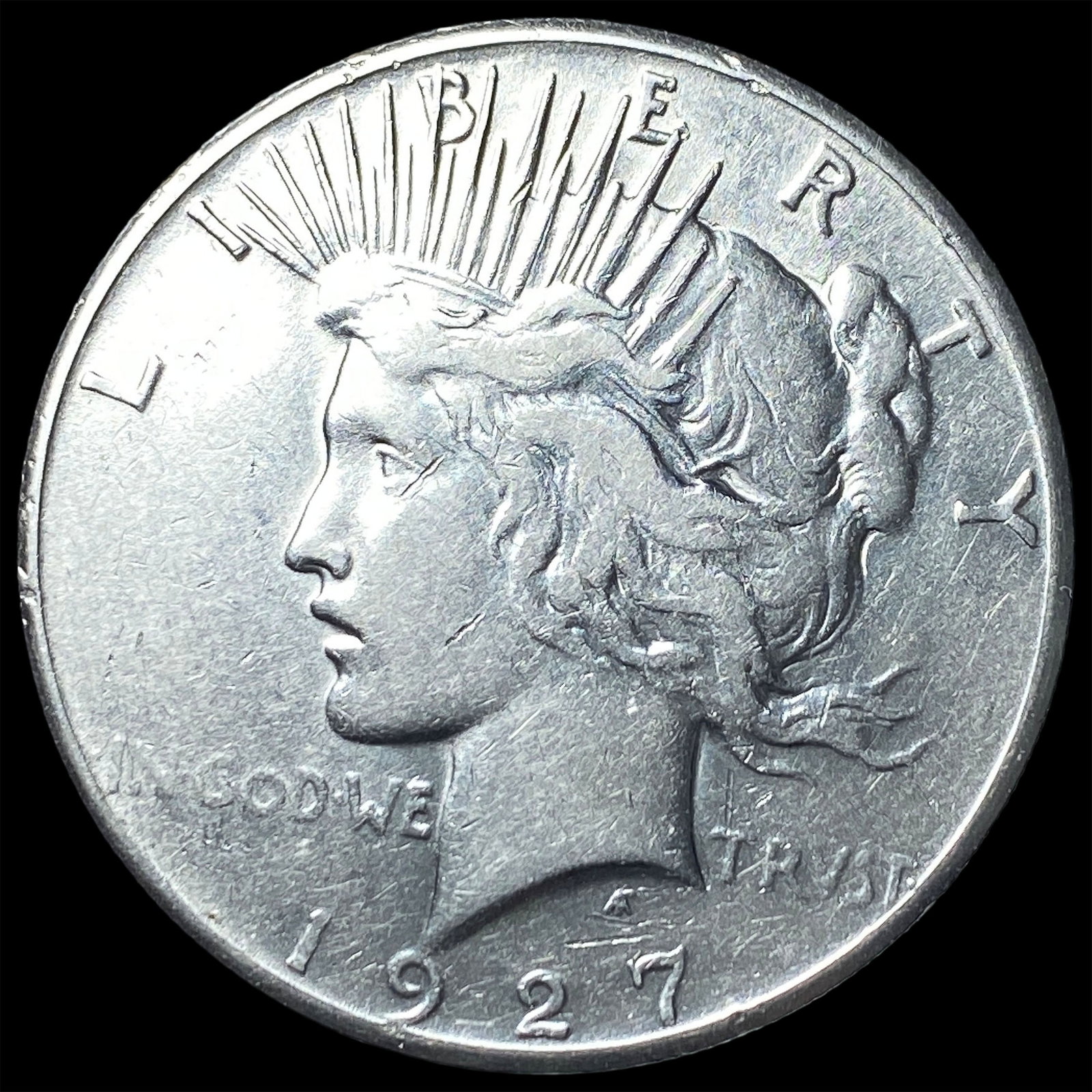1927 Silver Peace Dollar NEARLY UNCIRCULATED: 1927 Silver Peace Dollar NEARLY UNCIRCULATED