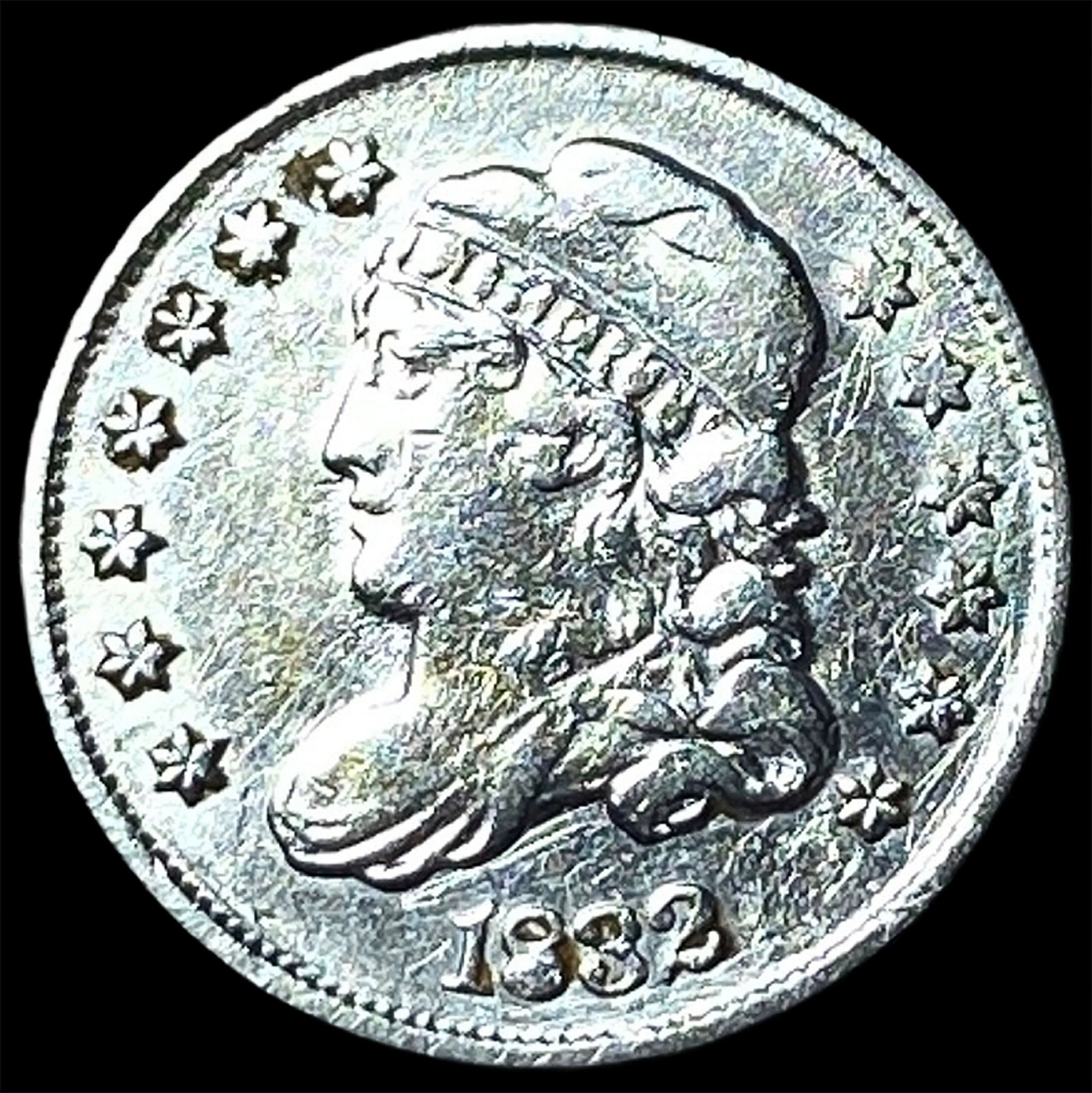 1832 Capped Bust Half Dime NEARLY UNCIRCULATED (1 of 2)