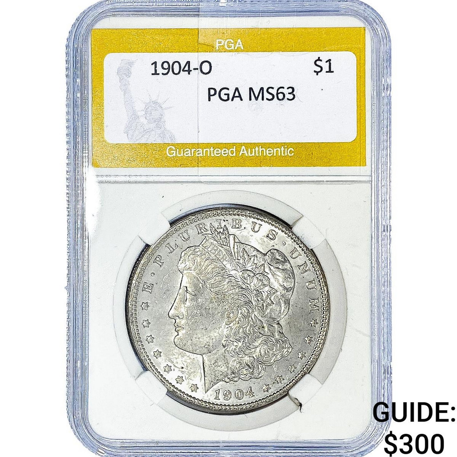 1904-O Morgan Silver Dollar PGA MS63: 1904-O Morgan Silver Dollar PGA MS63