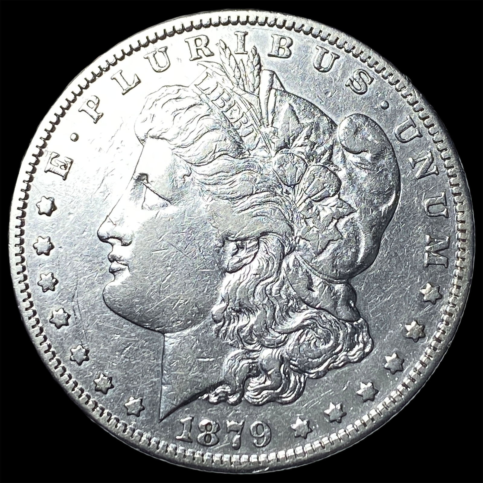 1879-S Silver Morgan Dollar NEARLY UNCIRCULATED: 1879-S Silver Morgan Dollar NEARLY UNCIRCULATED