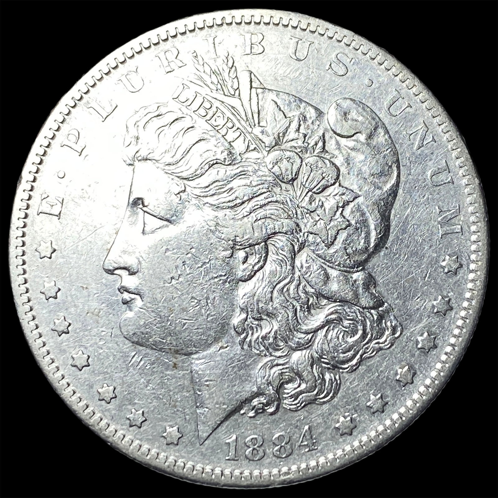1884-S Silver Morgan Dollar NEARLY UNCIRCULATED: 1884-S Silver Morgan Dollar NEARLY UNCIRCULATED