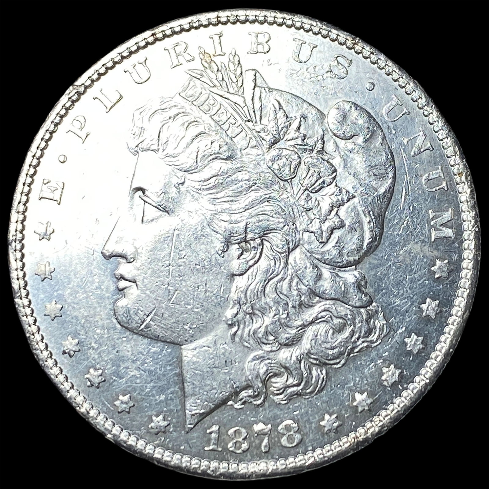 1878-S Silver Morgan Dollar CLOSELY UNCIRCULATED: 1878-S Silver Morgan Dollar CLOSELY UNCIRCULATED