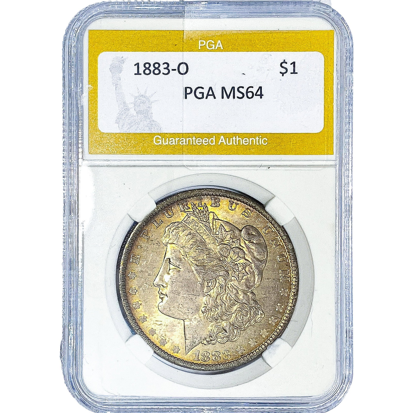 1883-O Morgan Silver Dollar PGA MS64: 1883-O Morgan Silver Dollar PGA MS64