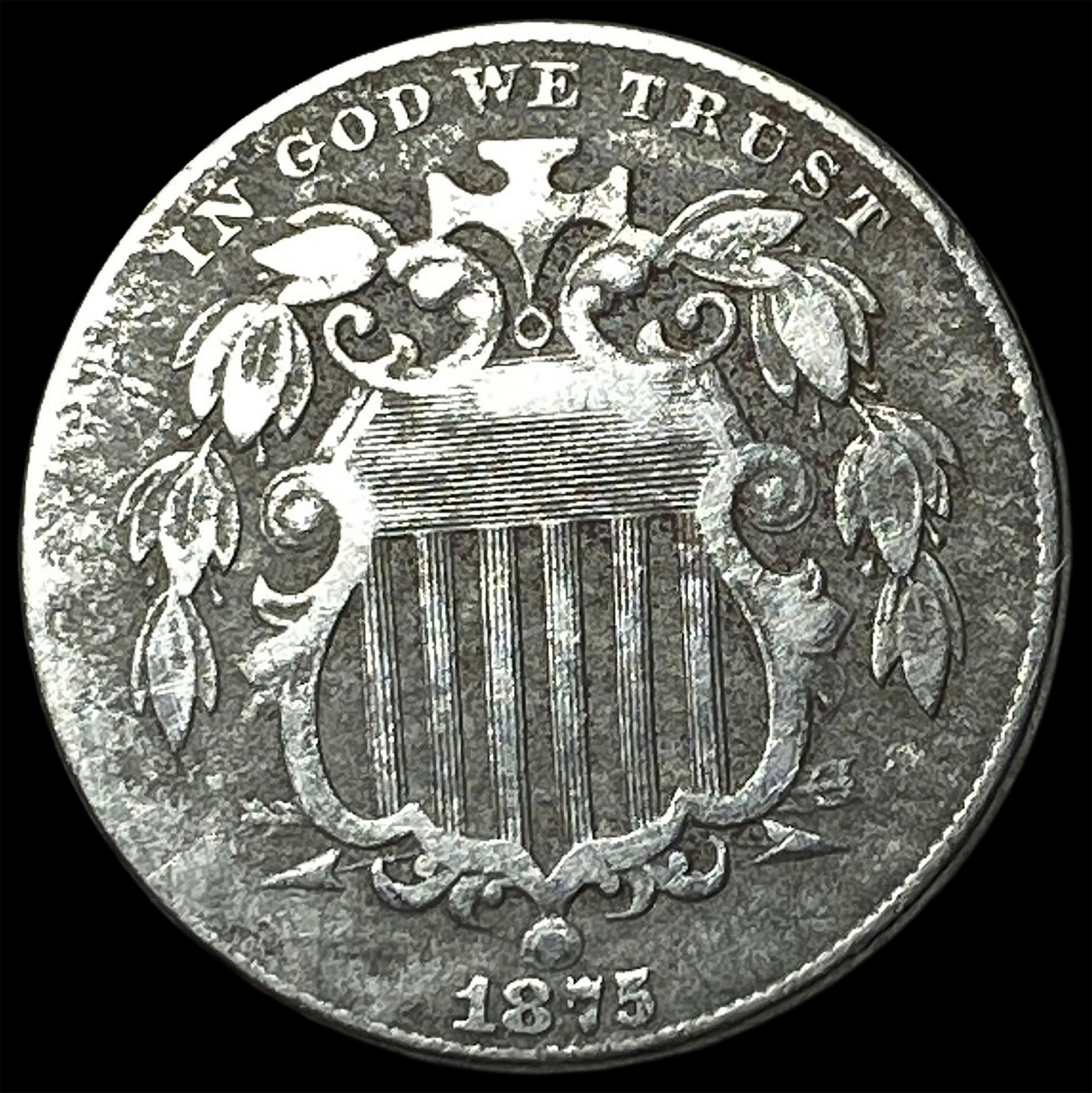 1875 Shield Nickel LIGHTLY CIRCULATED (1 of 2)