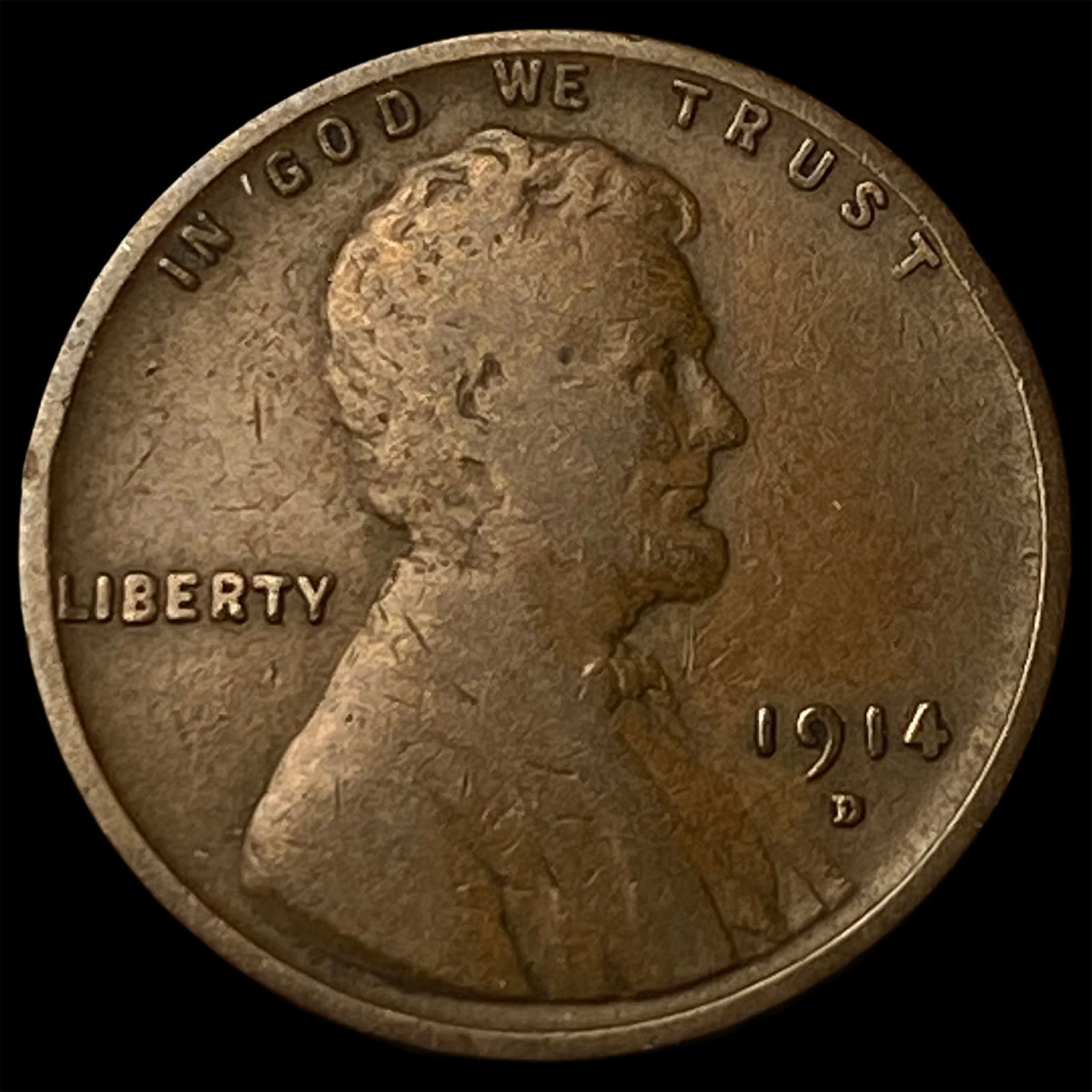 1914-D Lincoln Wheat Cent LIGHTLY CIRCULATED (1 of 2)