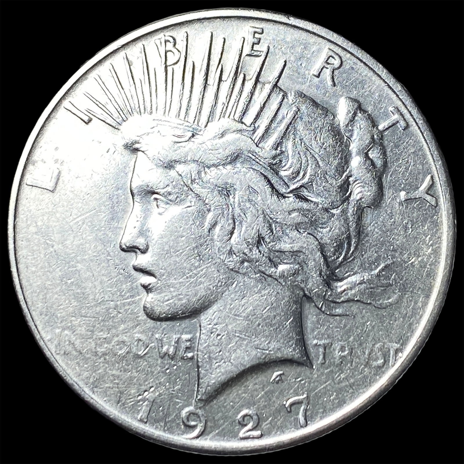 1927 Peace Silver Dollar NEARLY UNCIRCULATED: 1927 Peace Silver Dollar NEARLY UNCIRCULATED