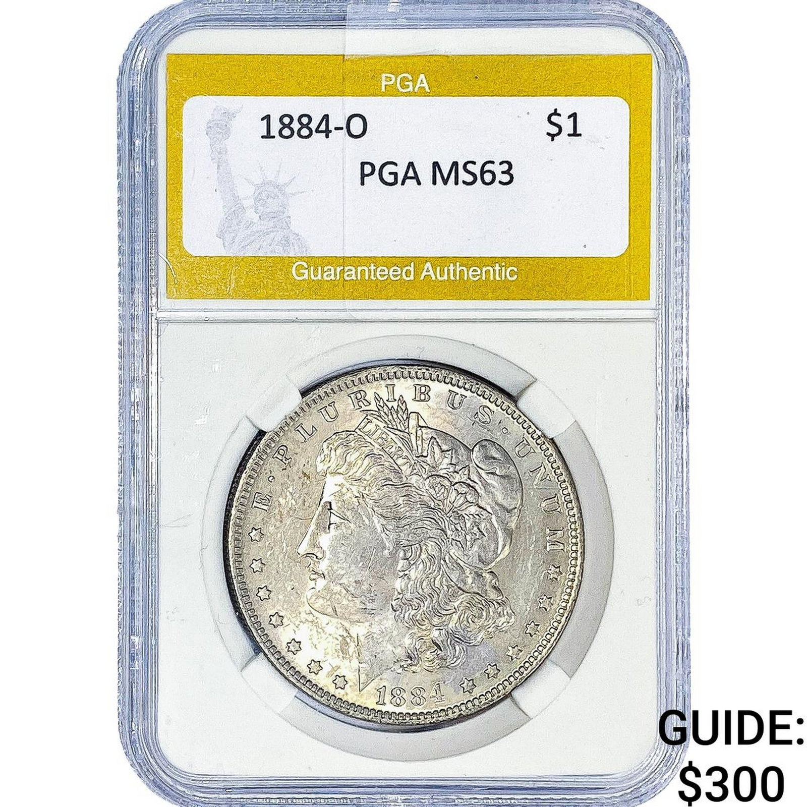 1884-O Morgan Silver Dollar PGA MS63: 1884-O Morgan Silver Dollar PGA MS63
