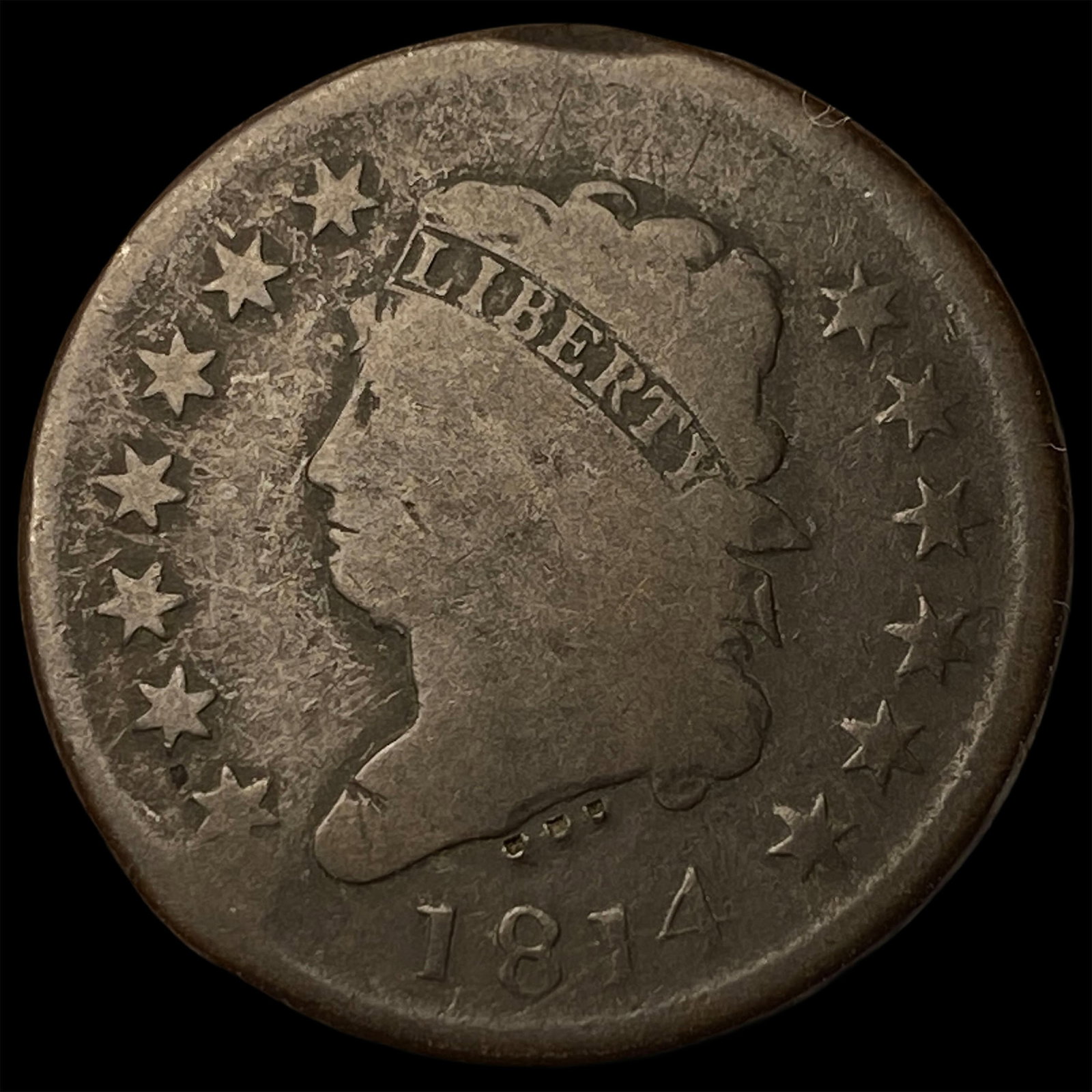1814 Classic Head Large Cent LIGHTLY CIRCULATED: 1814 Classic Head Large Cent LIGHTLY CIRCULATED