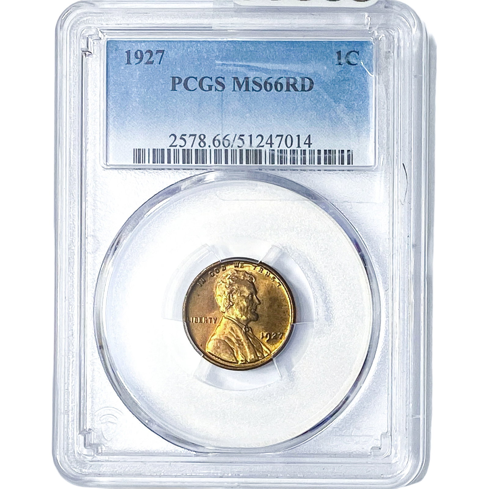 1927 Wheat Cent PCGS MS66 RD (1 of 2)