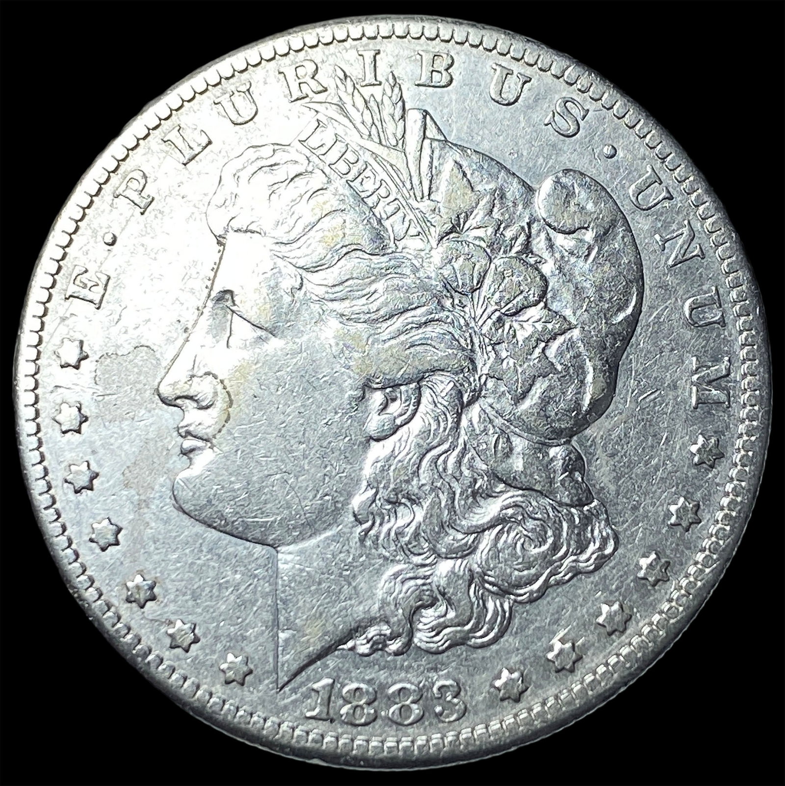 1883-S Silver Morgan Dollar NEARLY UNCIRCULATED: 1883-S Silver Morgan Dollar NEARLY UNCIRCULATED