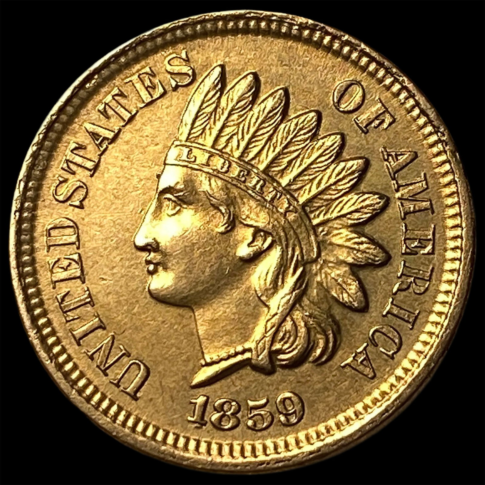 1859 Copper-Nickel Indian Head Cent UNCIRCULATED: 1859 Copper-Nickel Indian Head Cent UNCIRCULATED