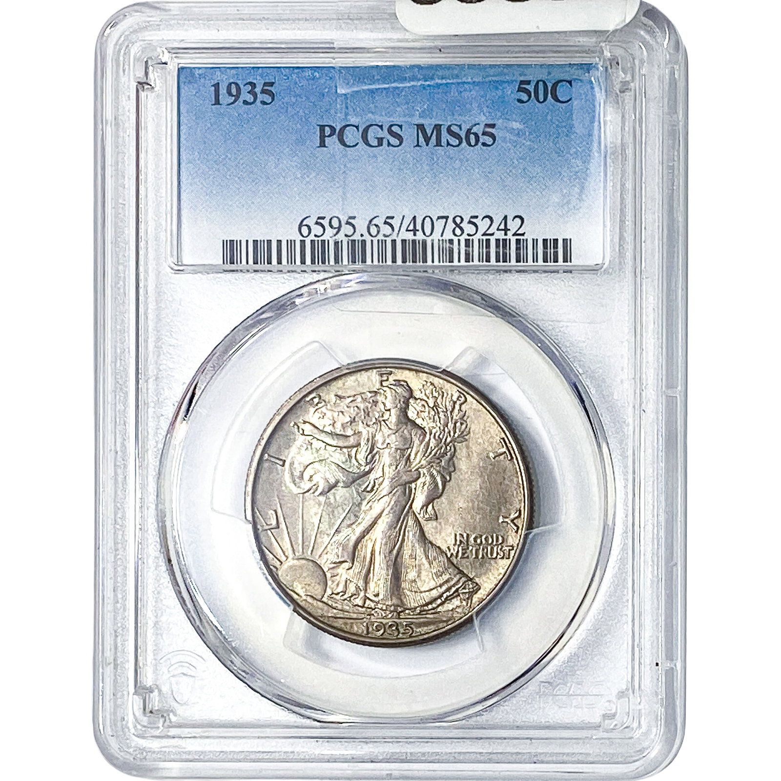 1935 Walking Liberty Half Dollar PCGS MS65: 1935 Walking Liberty Half Dollar PCGS MS65