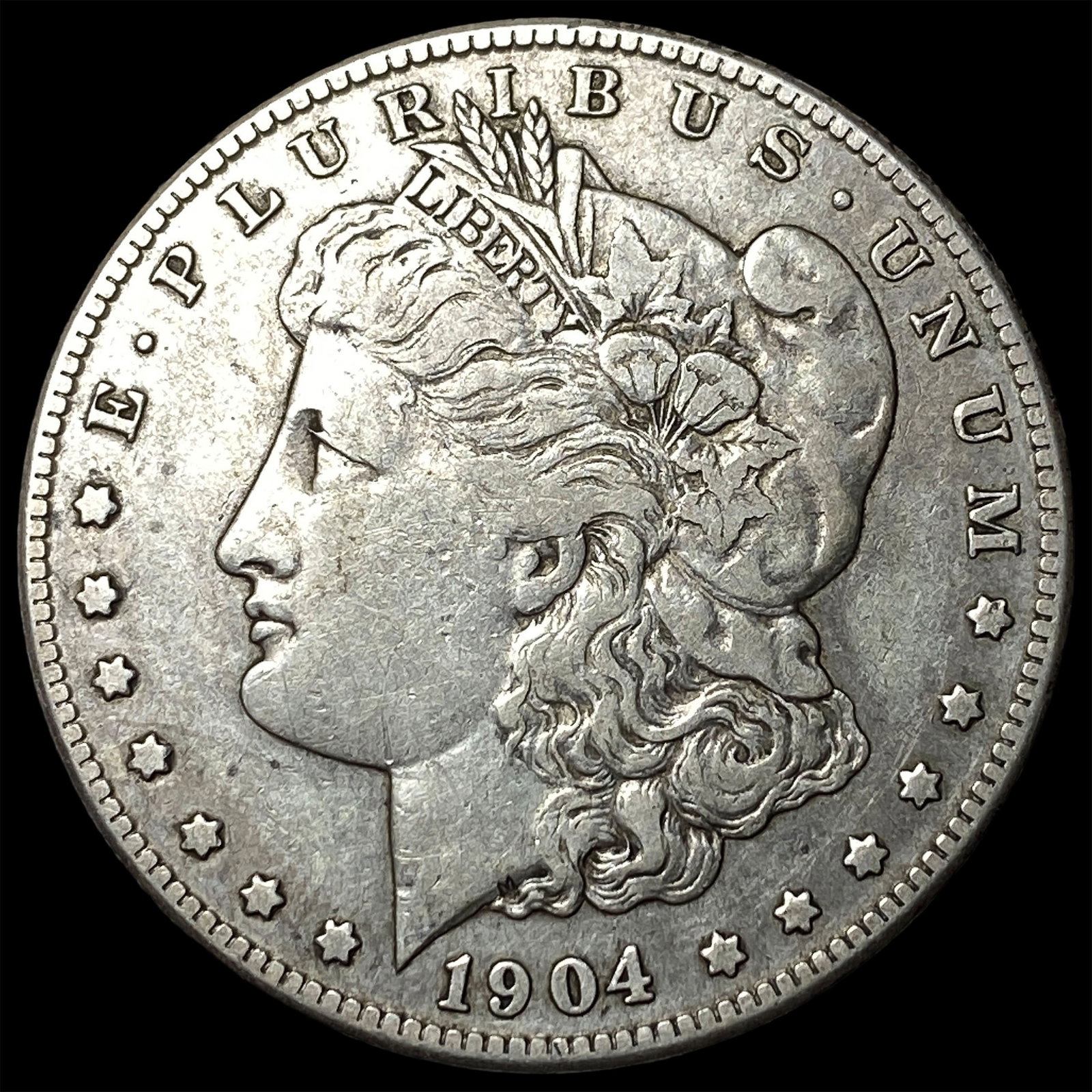 1904-S Silver Morgan Dollar NEARLY UNCIRCULATED: 1904-S Silver Morgan Dollar NEARLY UNCIRCULATED