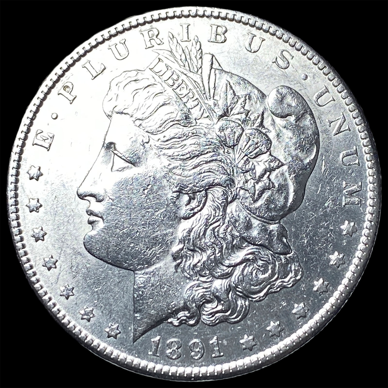 1891-S Silver Morgan Dollar CLOSELY UNCIRCULATED: 1891-S Silver Morgan Dollar CLOSELY UNCIRCULATED
